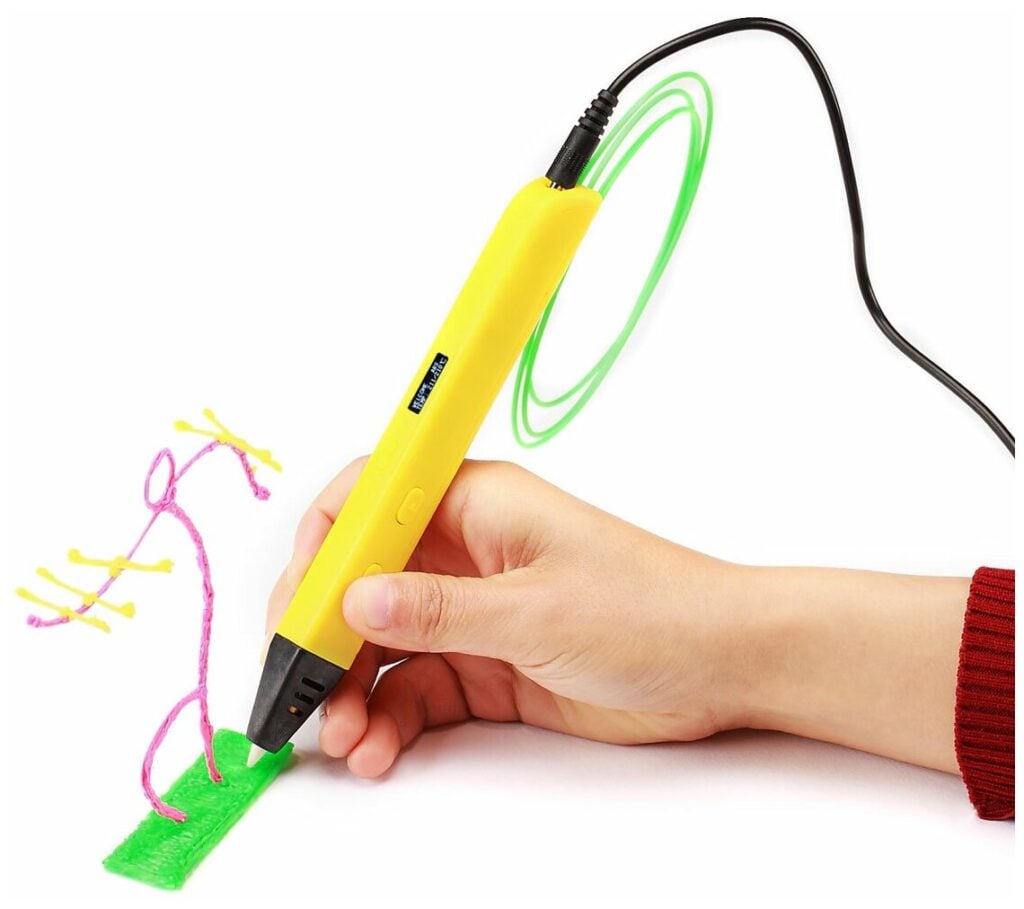 Идея для подарка мальчику: 3D Ручка c OLED экраном Jer RP800A (желтый) 3D ручки