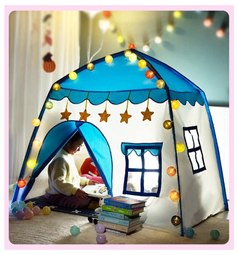 Идея для подарка мальчику: Детская палатка-домик, голубая