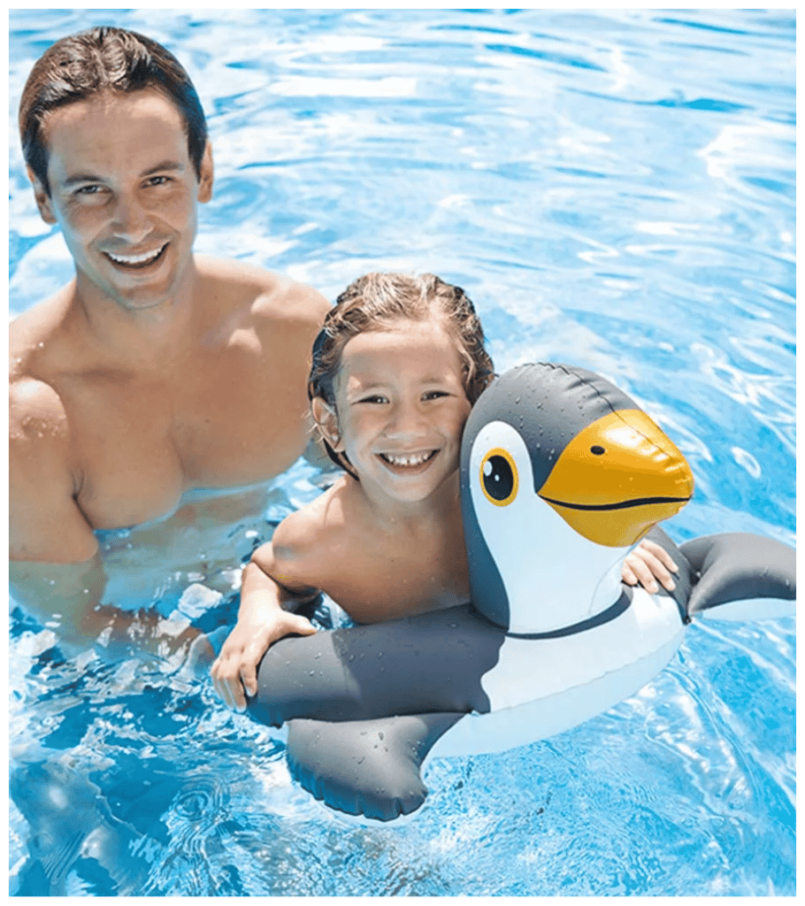 Идея для подарка мальчику: Игрушка надувная Круг для плавания для малышей круг надувной детский фламинго пингвин утенок для купания в бассейне и на море