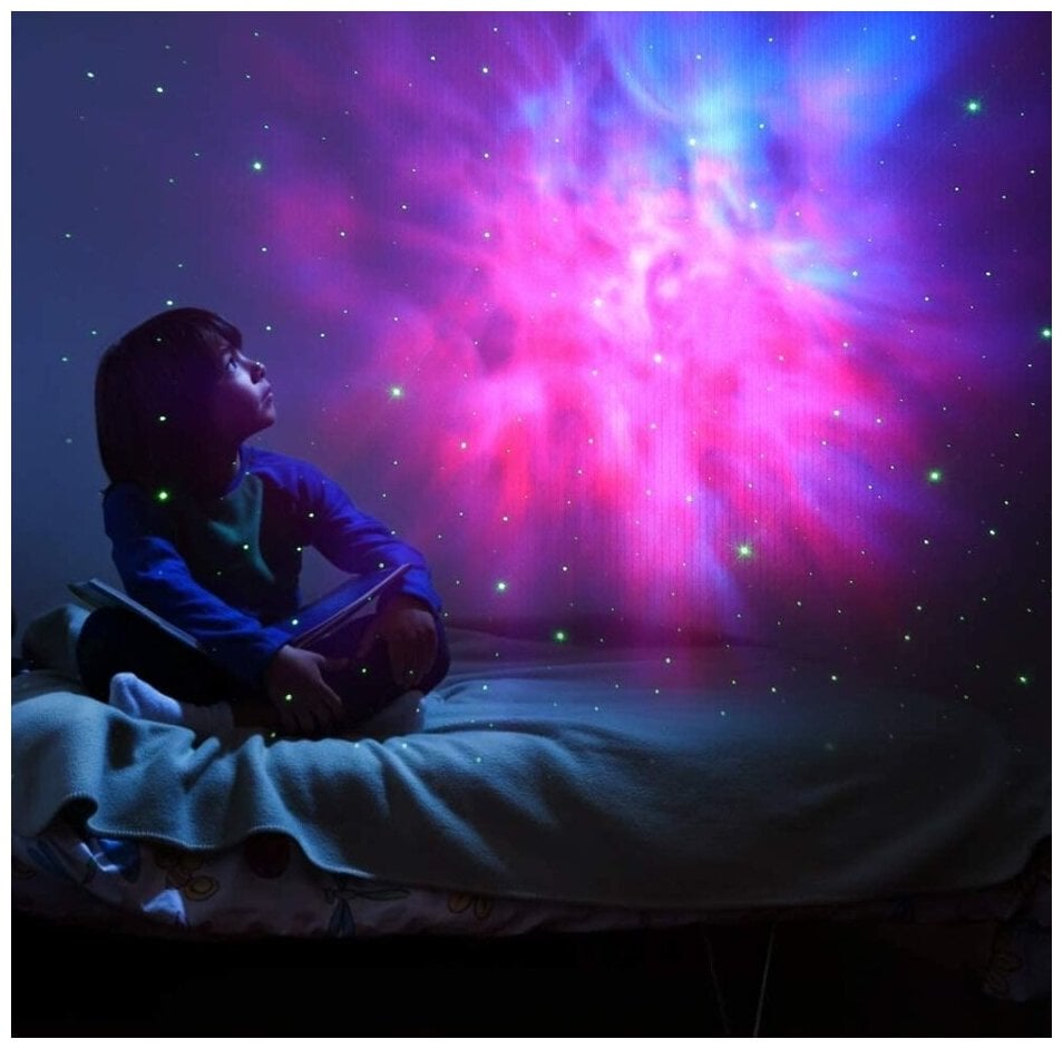 Идея для подарка мальчику: Проектор звездное небо, 15 световых режим, широкополосная проекция, светодиодный и лазерный проектор лампа, беспроводной динамик