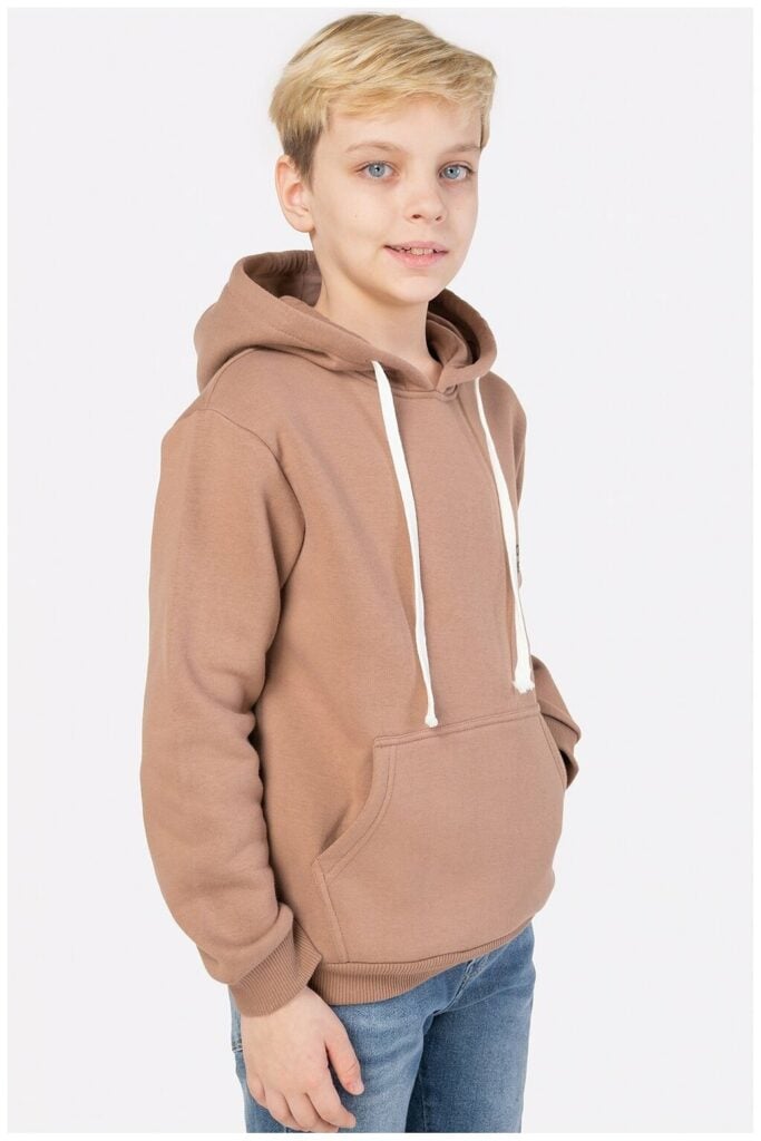 Идея для подарка мальчику: Толстовка худи утеплённая с начёсом для мальчика размер 128-152