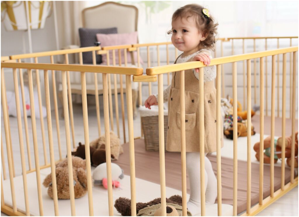 Идея для подарка: Манеж детский деревянный Protect Baby, 6 секций, 115х150см