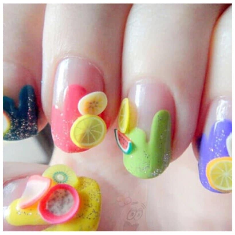 Идея для подарка: Мишки гамми для дизайна ногтей 10 штук объемные фигурки , наклейки на ногти, украшения для маникюра