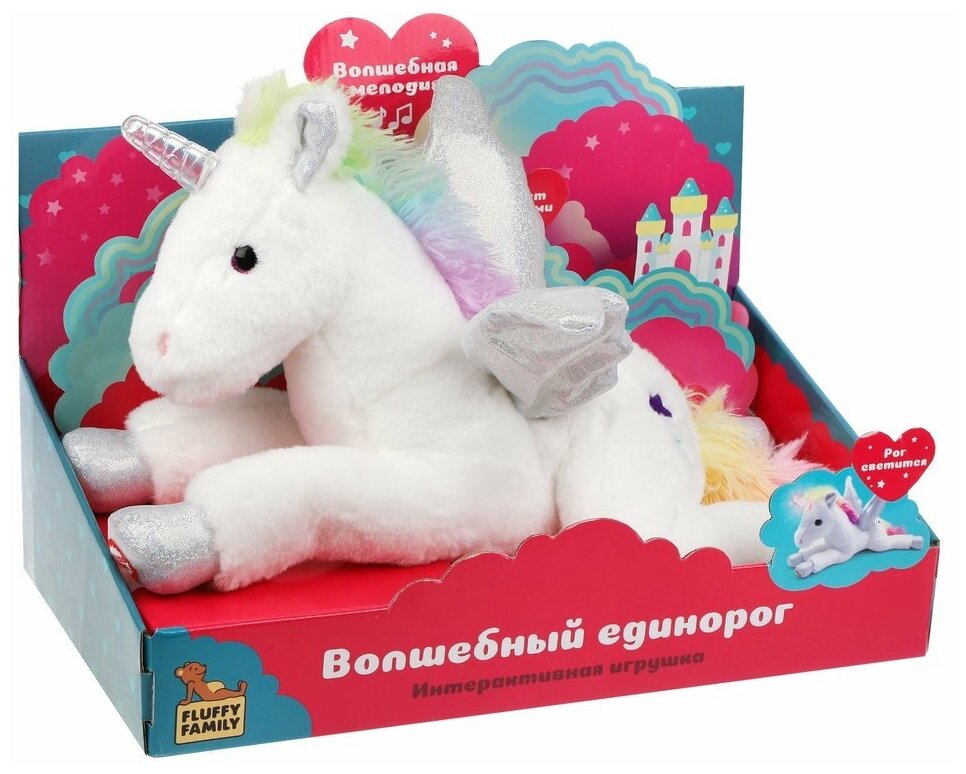 Идея для подарка: Мягкая игрушка Fluffy Family Волшебный единорог, 36 см