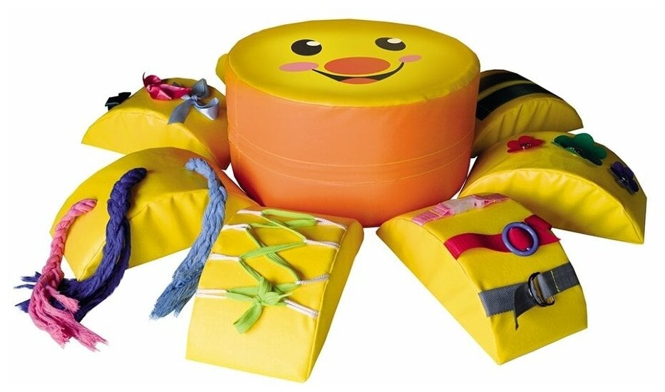 Идея для подарка: Мягкий игровой комплекс ROMANA Солнышко, желтый/оранжевый