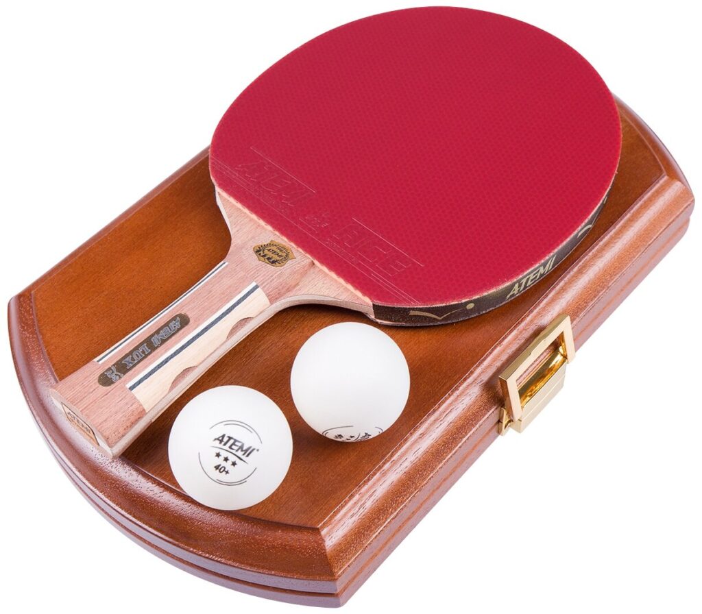 Идея для подарка: Набор для настольного тенниса ATEMI LUX (1ракетка кейс 2 мяча***)
