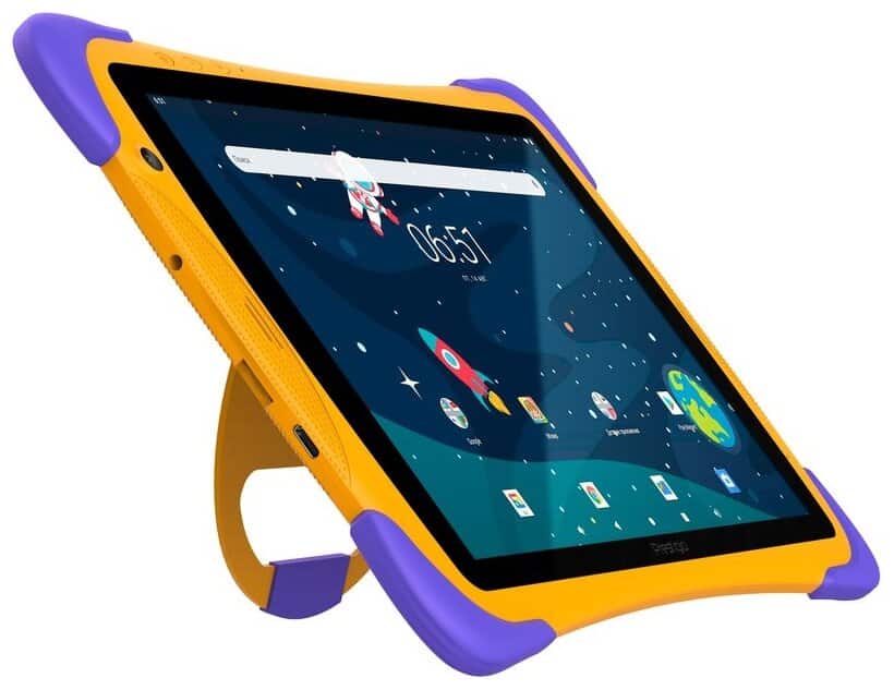 Идея для подарка: Планшет Prestigio SmartKids Up (2021) RU, 1 ГБ/16 ГБ, Wi-Fi, оранжевый/фиолетовый