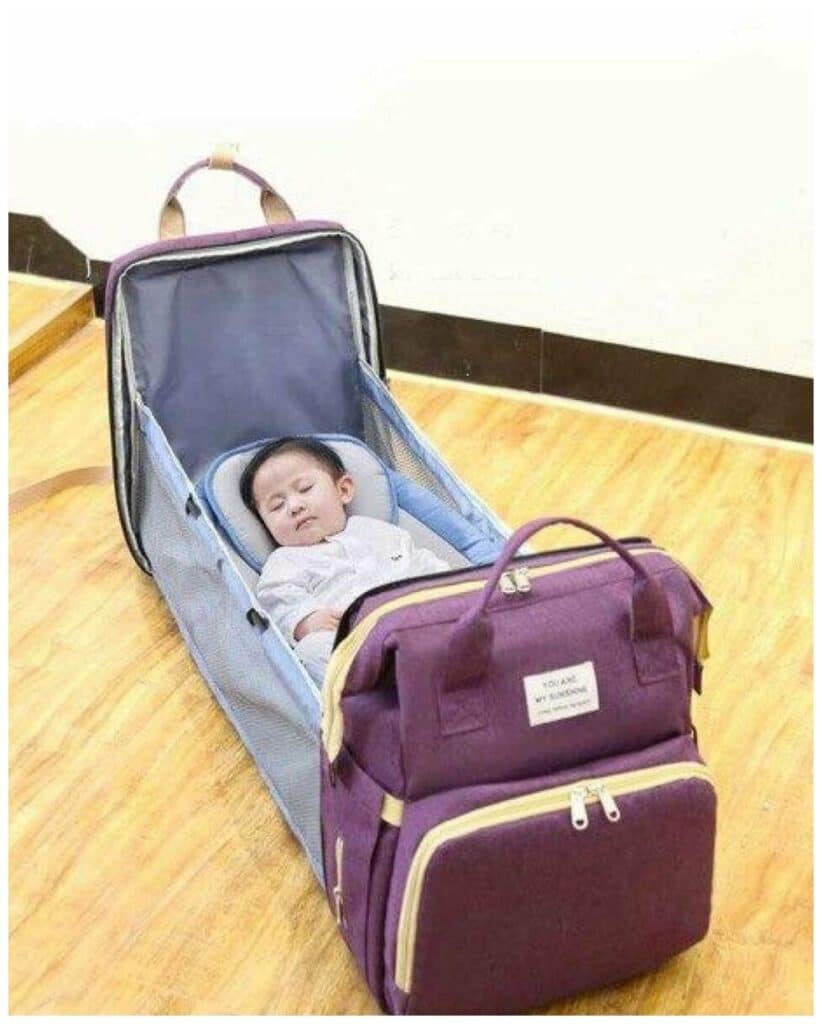 Идея для подарка: Портфель для прогулки с малышом Рюкзак прогулочный / Трансформер / Сумка для мамы и малыша / Рюкзак люлька - кроватка