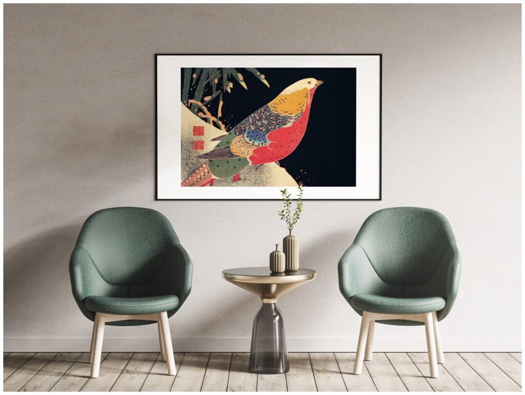 Идея для подарка: Постер / Плакат / Картина на холсте Японский минимализм - Винтажная гравюра 50x70 см в подарочном тубусе