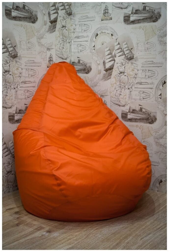 Идея для подарка: Пуффбери кресло-мешок груша L оранжевый оксфорд