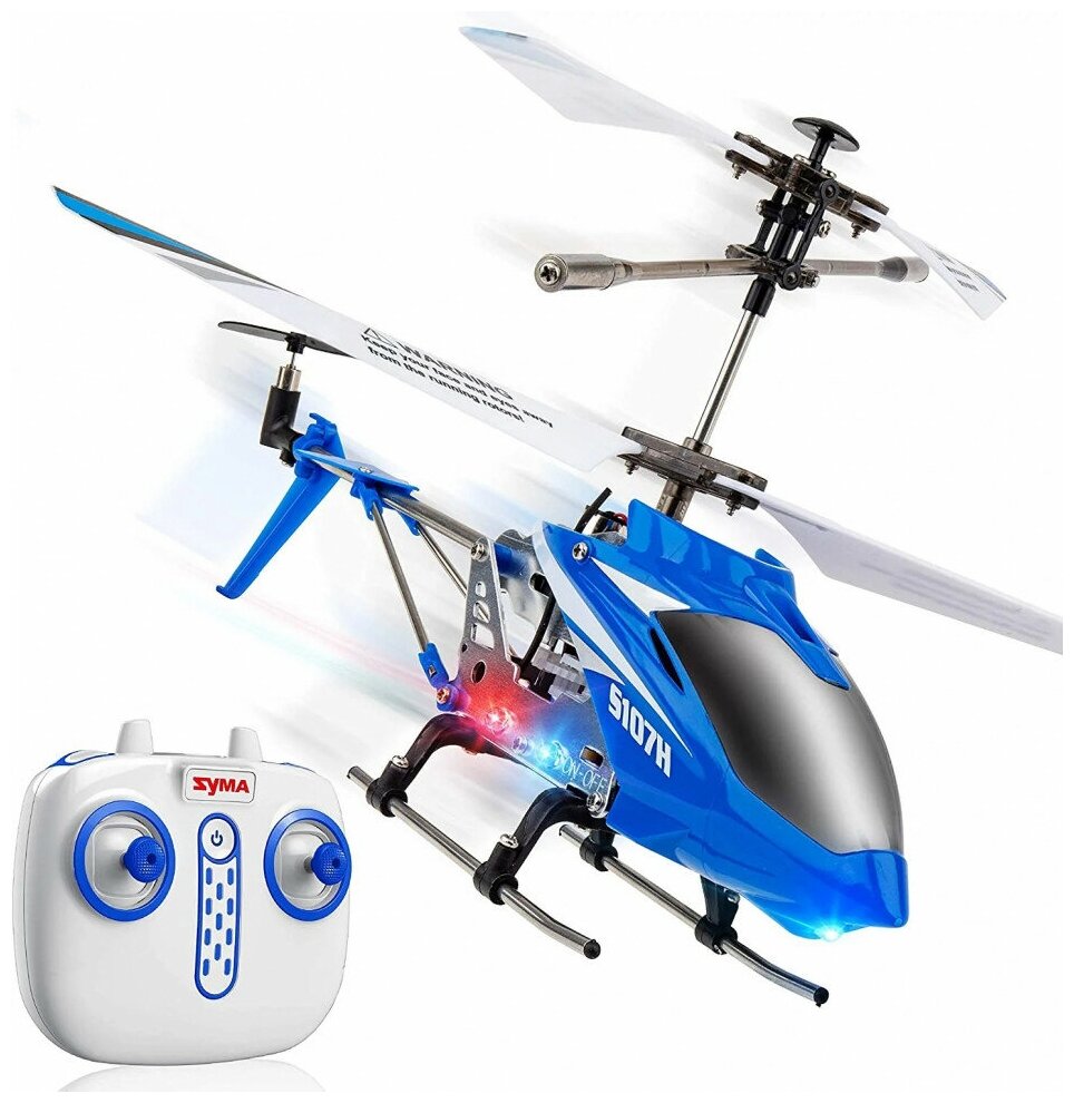 Идея для подарка: Радиоуправляемый вертолет Syma S107H Blue 2.4G с функцией зависания - S107H
