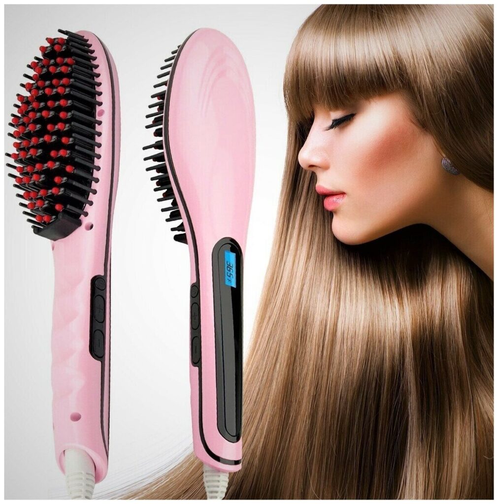 Идея для подарка: Расческа-выпрямитель Fast Hair Straightener/Расческа электрическая /Расческа-выпрямитель для волос