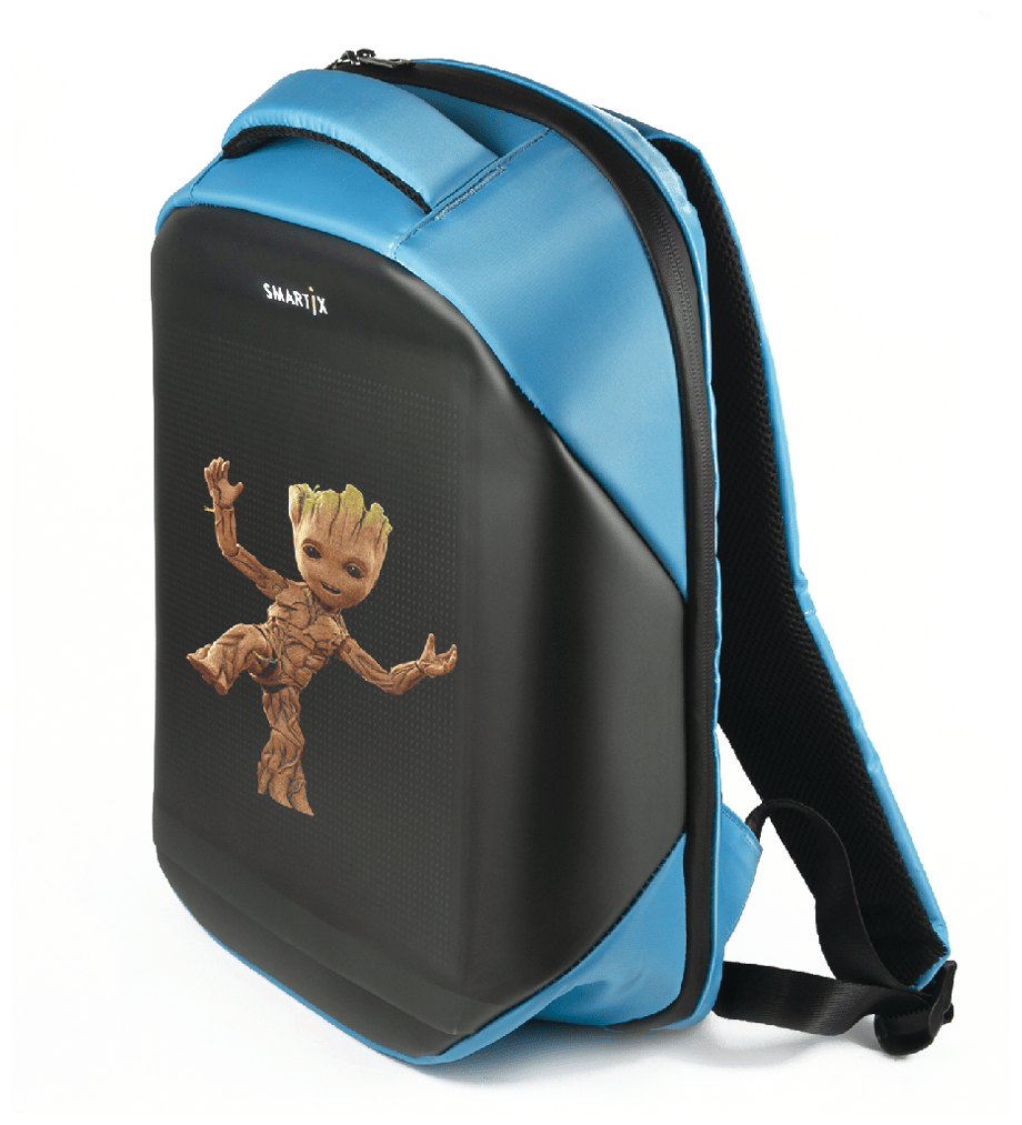 Идея для подарка: Рюкзак с экраном SMARTIX LED 4S PLUS синий (Power Bank в комплекте)
