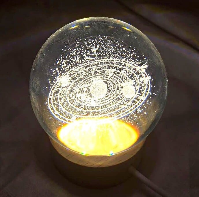 Идея для подарка: Шарик 3D LED Солнечная система Светильник - ночник детский настольный