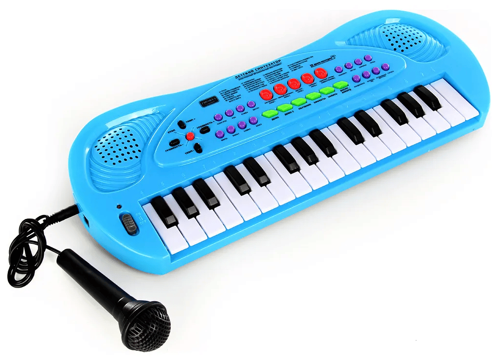 Идея для подарка: Синтезатор Детский С Микрофоном Пианино Детское Музыкальное Развивающая Игрушка Для Мальчиков Для Девочек Для Малышей Для Детей