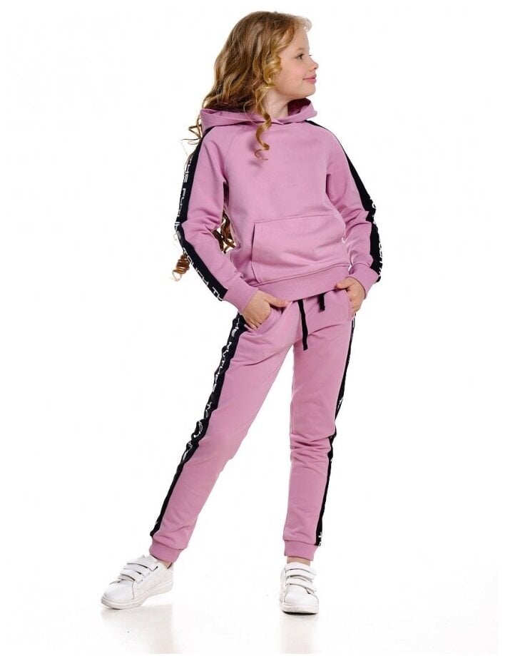 Идея для подарка: Спортивный костюм для девочки Mini Maxi, модель 7557, цвет розовый/черный, размер 146