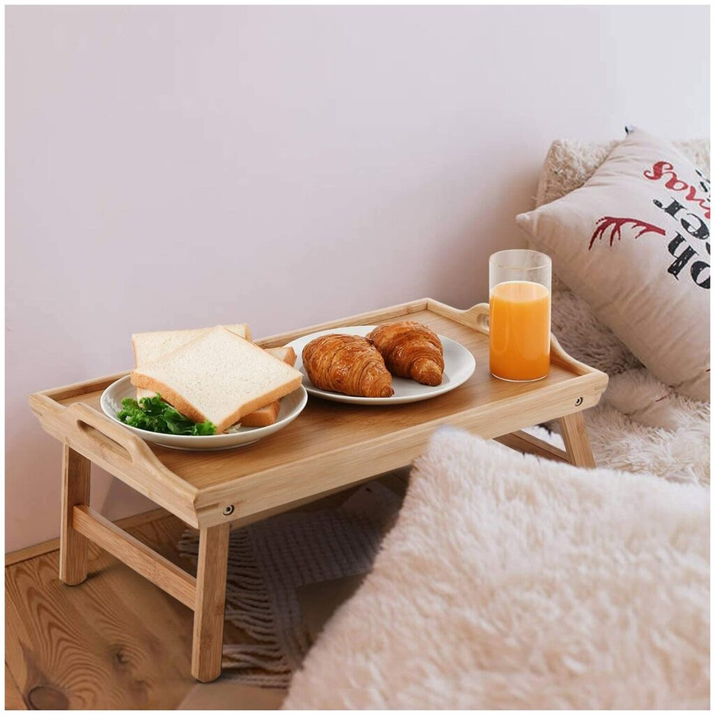 Идея для подарка: Столик для завтрака Kitchen Muse KM-BT-500, поднос-столик, поднос деревянный