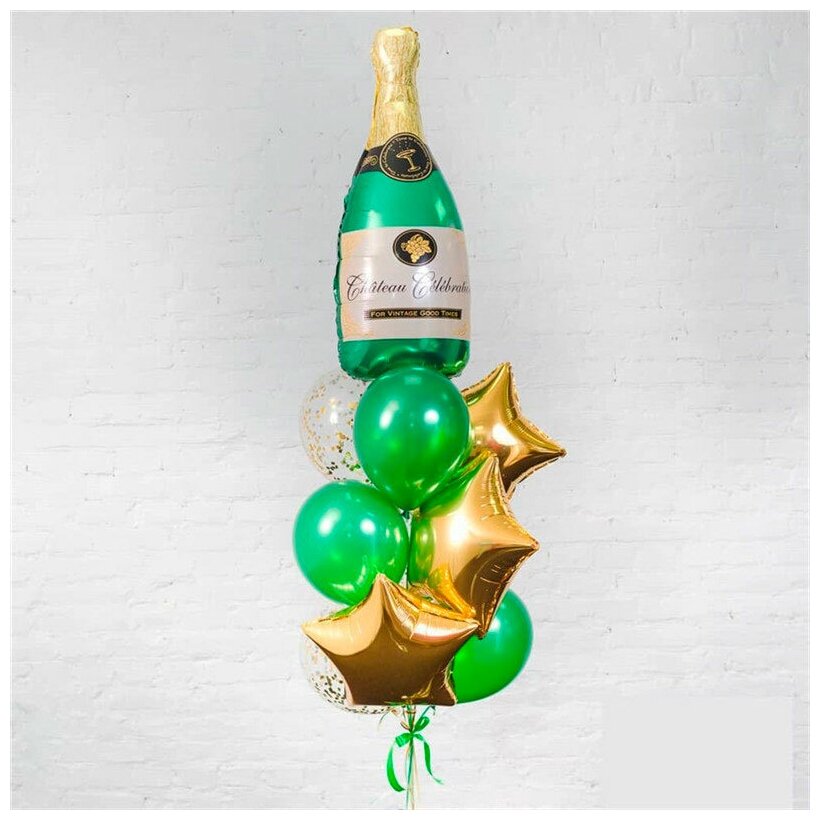 Идея для подарка: Связка воздушных шаров «Брызги шампанского»