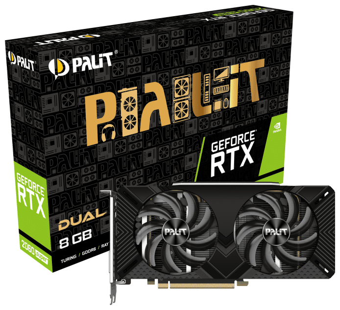 Идея для подарка: Видеокарта Palit GeForce RTX 2060 SUPER DUAL 8GB (NE6206S018P2-1160A-1), Retail