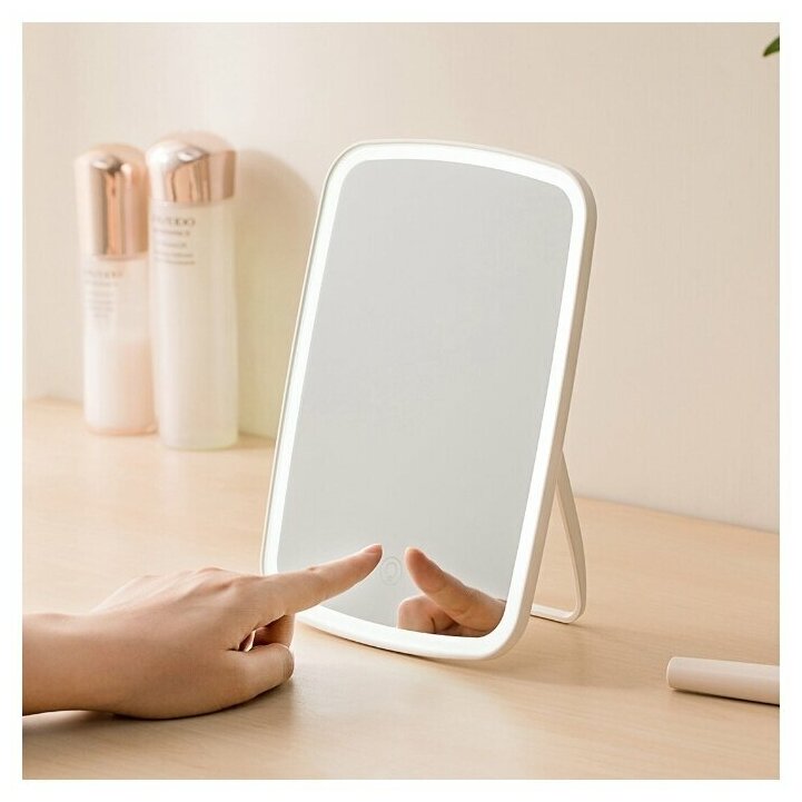 Идея для подарка: Xiaomi зеркало косметическое настольное Jordan Judy LED Makeup Mirror (NV026) с подсветкой