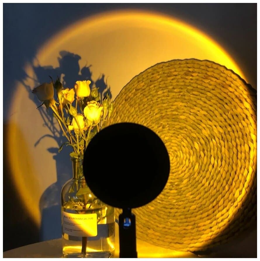 Идея для подарка: Закатная лампа / светильник / ночник / проектор Sunset Lamp, проекция "Закат