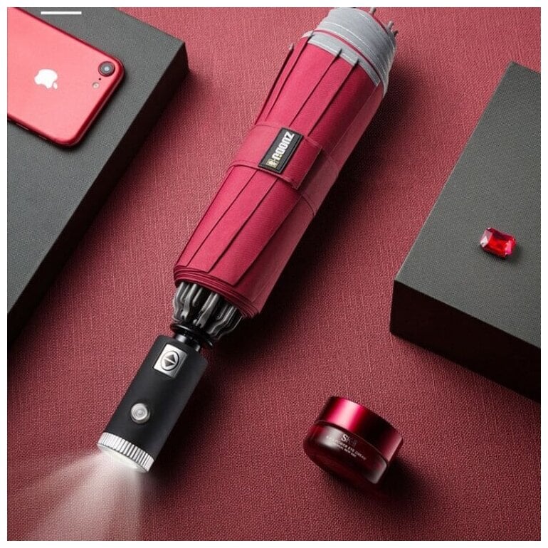 Идея для подарка: Зонт Унисекс Xiaomi Zuodu Automatic Umbrella Led Red